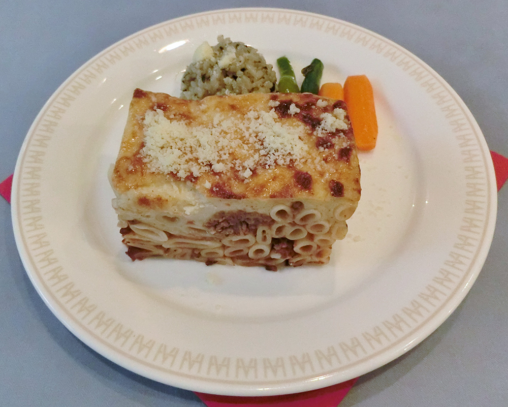 Baked Pasta with Meat and Bechamel Topping